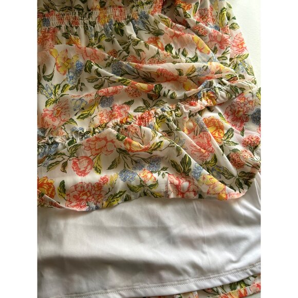 Harlow & Rose Floral Long-Sleeve V-Neck Dress Cottage Core Made In India Medium - Picture 7 of 10